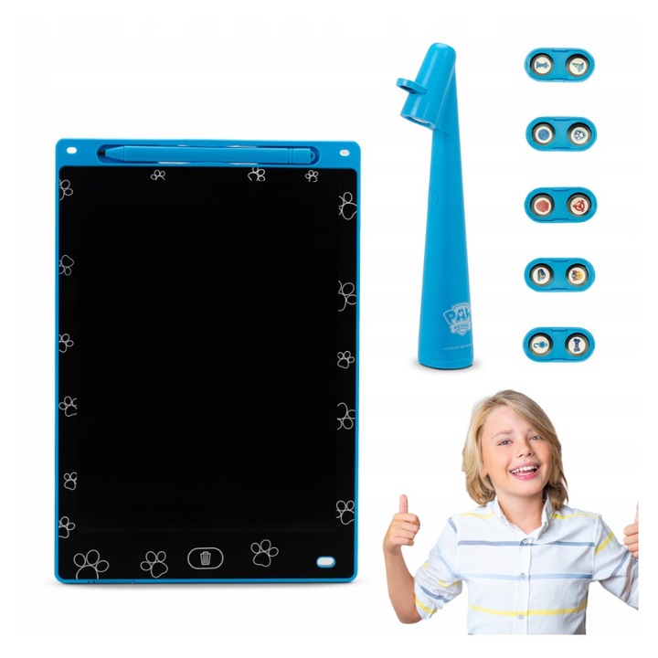 Tableta Paw Patrol 10" CHASE cu proiector, albastra