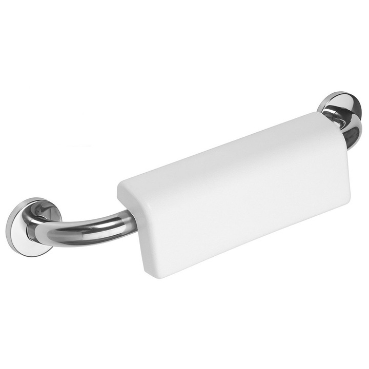 Suport de baie Sapho, madlo cu spatar, 580x124x155mm, inox lucios, capacitate 120kg