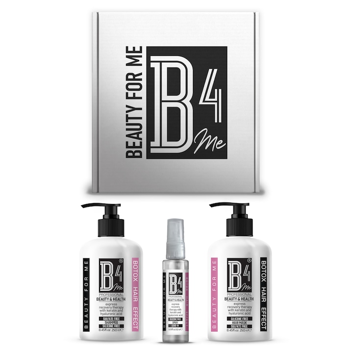 Кератинова терапия за коса B4Me BOTOX HAIR EFFECT Innovative express recovery therapy with keratin and hyaluronic acid 550 мл
