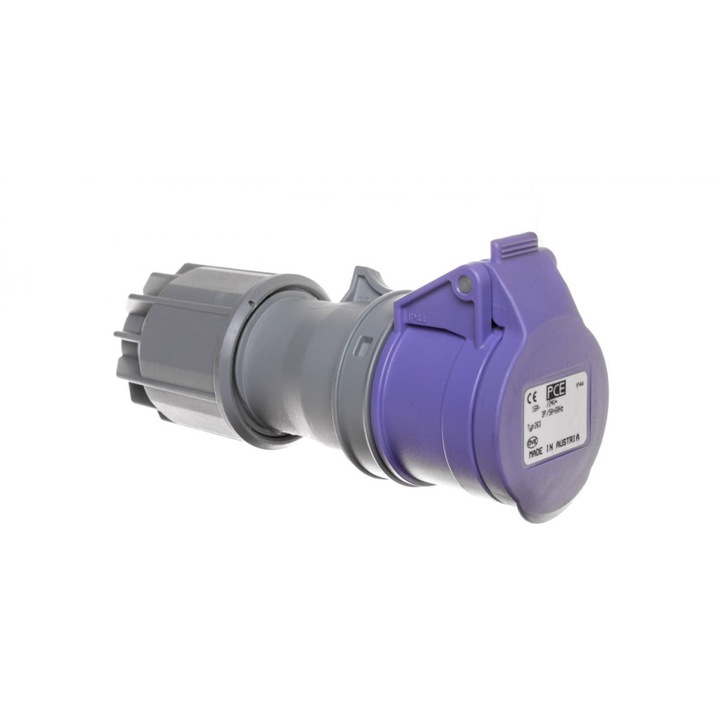 Priza portabila 16A 3P 24V IP44, violet, TWIST 263V