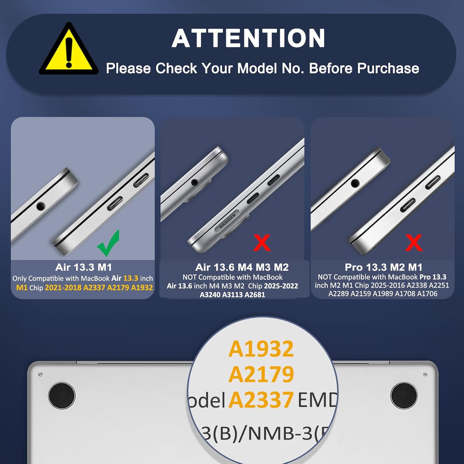 Carcasa Dura Ultra Subtire MOSISO pentru MacBook Air 13 M1, Protectie Completa