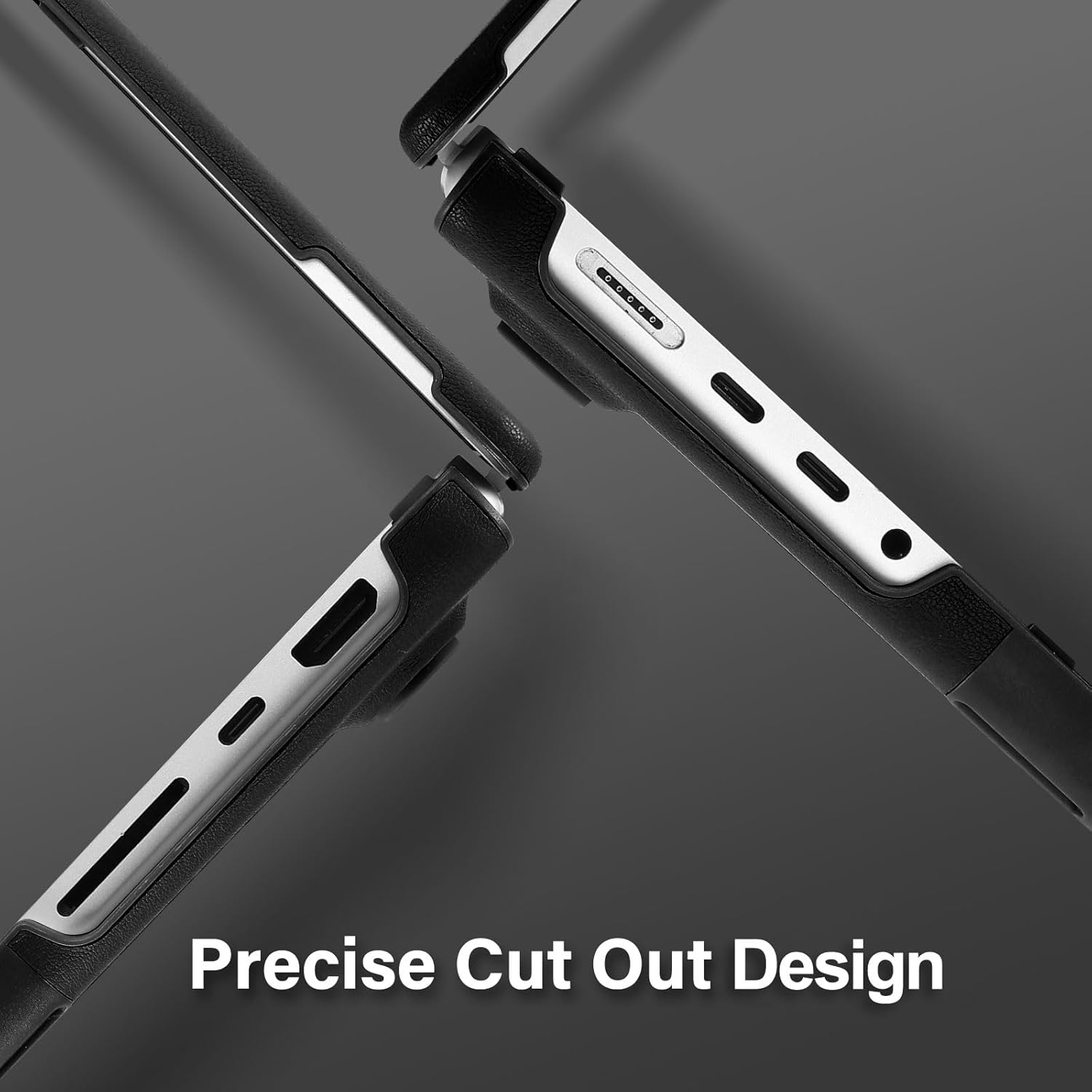 Carcasa protectie Mosiso pentru MacBook Pro 16 inch, piele PU, design subtire, suport pliabil