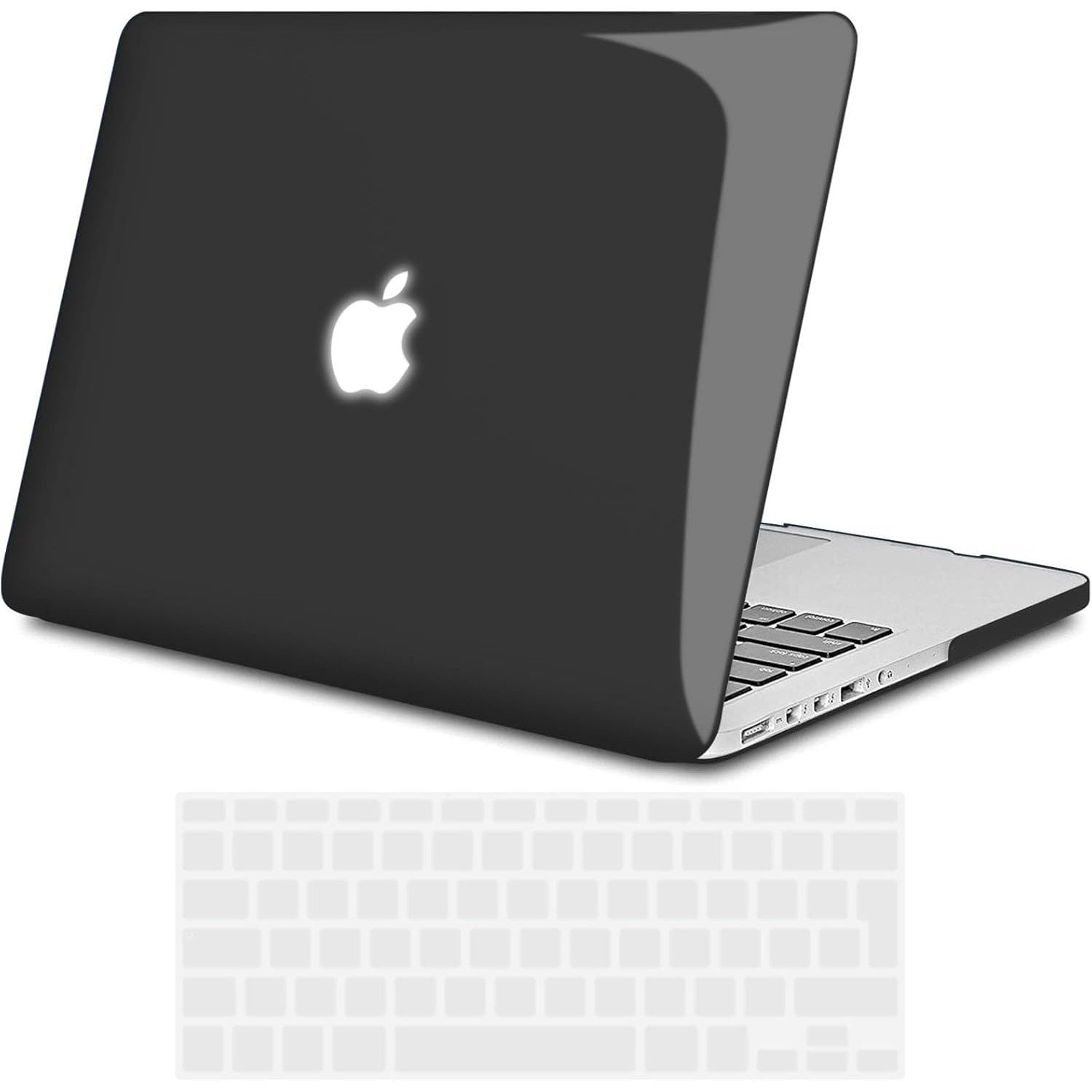 Carcasa TECOOL pentru MacBook Pro 15 Retina (A1398) - Negru Cristal