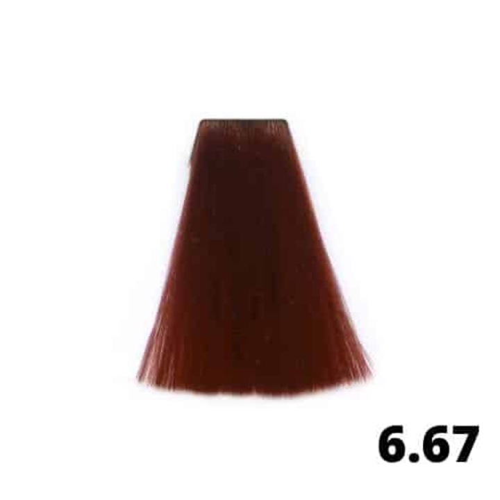 Vopsea de par Blumin No.6.67, Blond roscat, 100ml