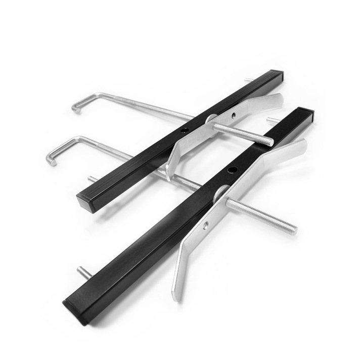 Suport transport scara, Baulich, set 2 bucati, otel+aluminiu, 42x27 cm, vopsit electrostatic, rezistent, accesoriu transport scara
