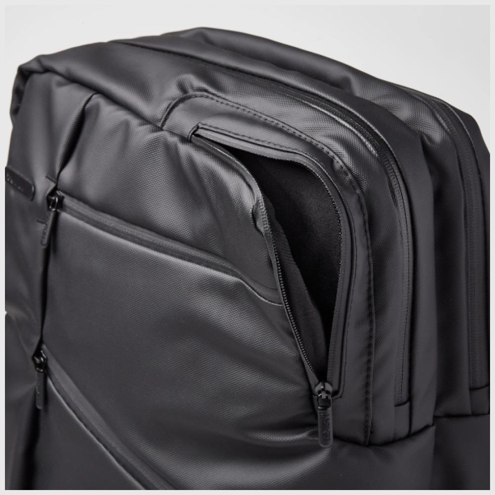 Rucsac pentru laptop Lexon Challenger, 15 inch, Capacitate 16L, Waterproof, Negru