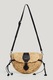 Pepe Jeans London, Geanta crossbody cu clapa Jute, Negru, Galben pai