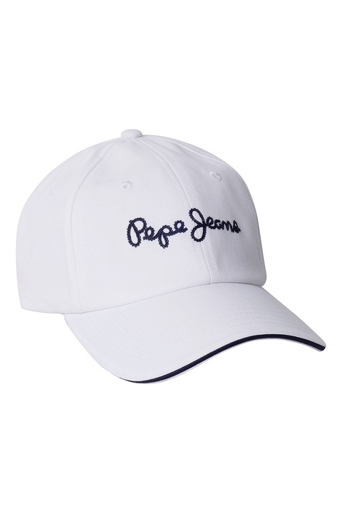 Pepe Jeans London, Sapca baseball din bumbac cu broderie logo, Alb