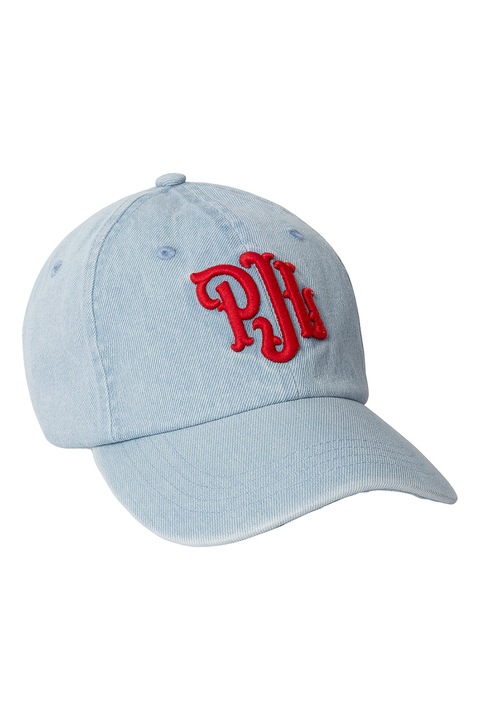 Pepe Jeans London, Sapca baseball cu model monograma brodat, Rosu, Albastru glaciar