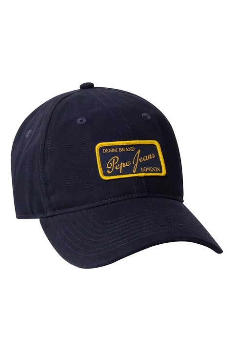 Pepe Jeans London, Sapca din bumbac cu aplicatie logo, Albastru ultramarin
