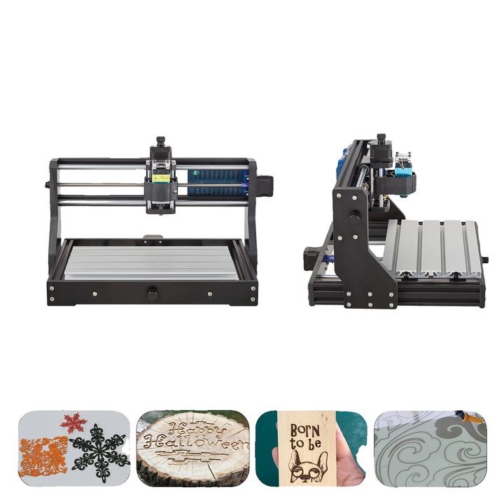 CNC gravírozó készlet, 500mW modul, nagy sebességű motorok