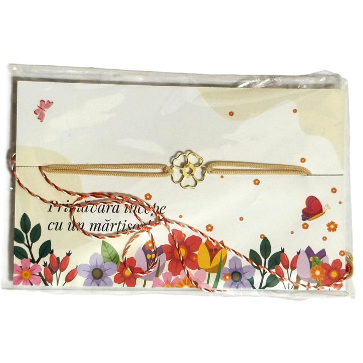 Bratara snur cu floare 0.10g aur 585 14K