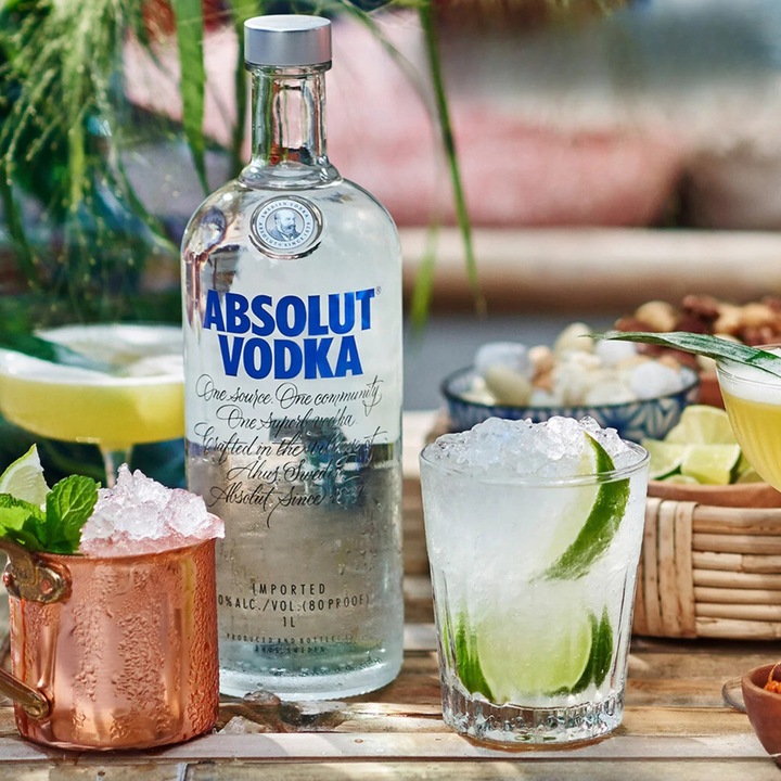 Vodka Absolut, 40%, 1l
