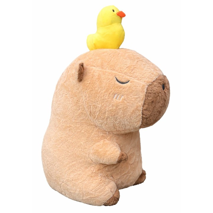 Jucărie de pluș Capibara, NICHITA IMPEX, 50 cm, pentru fete și băieți