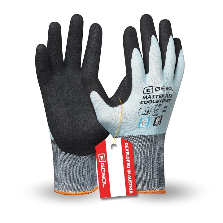 Manusi de Lucru Gebol Master Flex Cool&Touch, 1 Pereche, Marimea L