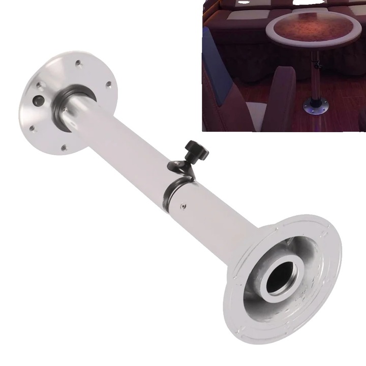 Stativ pentru masa, inaltime ajustabila, design usor, argintiu