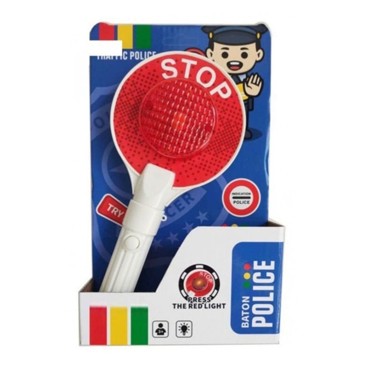 Baston de trafic interactiv MASHASHOP, lumina, multicolor, pentru copii 3 ani+