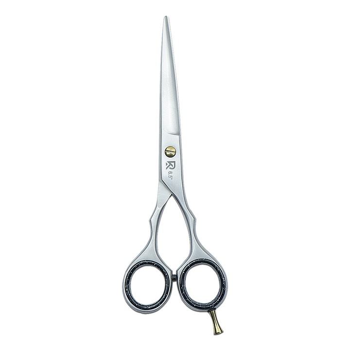 RKA Foarfeca Profesionala 6.5 Inch, Foarfeca de tuns par, Foarfeca frizerie si Foarfeca coafor, Otel cu continut ridicat de carbon, Lama micro zimtata, Super Cut