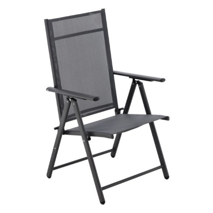 Сгъваем градински стол 66 x 53 x 107 CM - сив