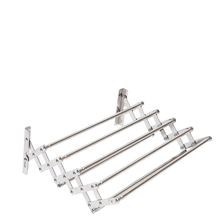 Fali ruhaszárító, állítható hosszúság 42-80 cm, összecsukható kivitel, méretek 14.5x12.5-35cm