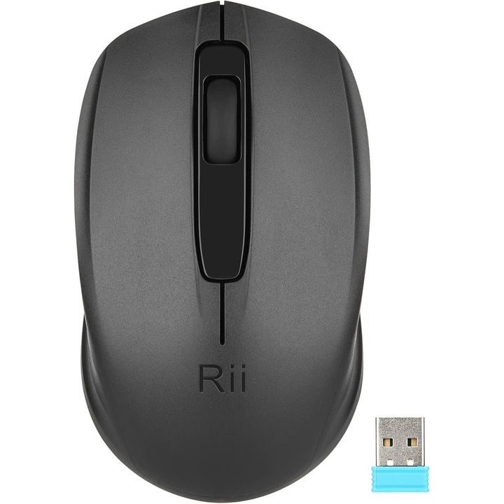 Безжична мишка Rii за лаптоп, мини оптична мишка 2.4G
