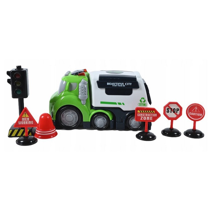 Midex 664607 Kukásautó játék, fényekkel és hangokkal, zöld