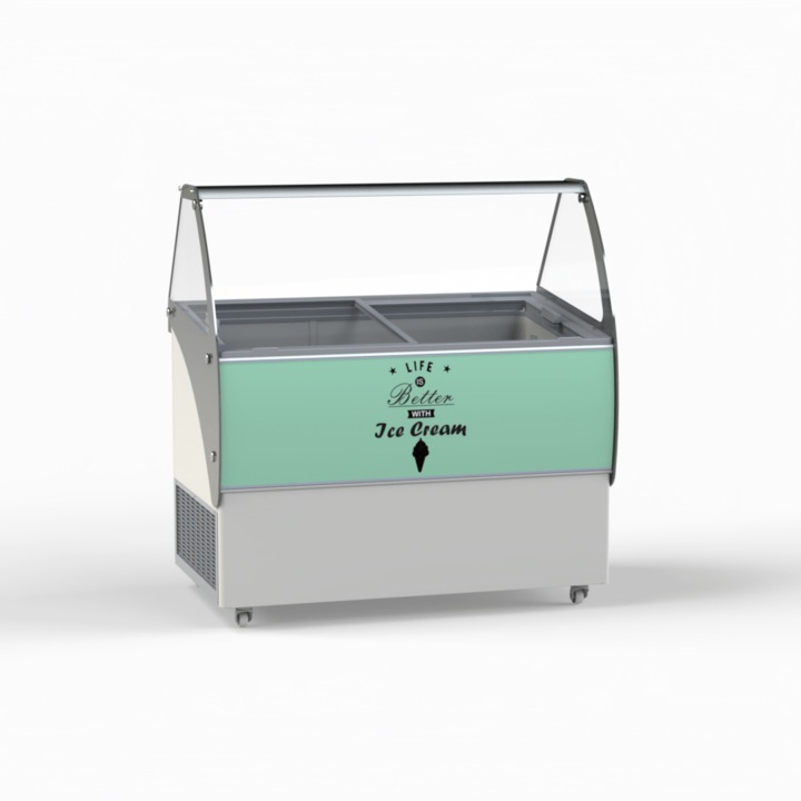 Congelator comercial, Crystal, ELEGANTE 36, 359 litri, usa vitrina, 1206x862x1263mm