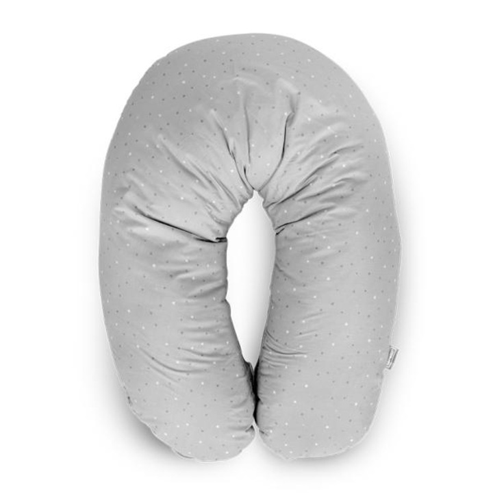 Perna pentru alăptare Lorelli 190 cm, husa 100% bumbac, Gri