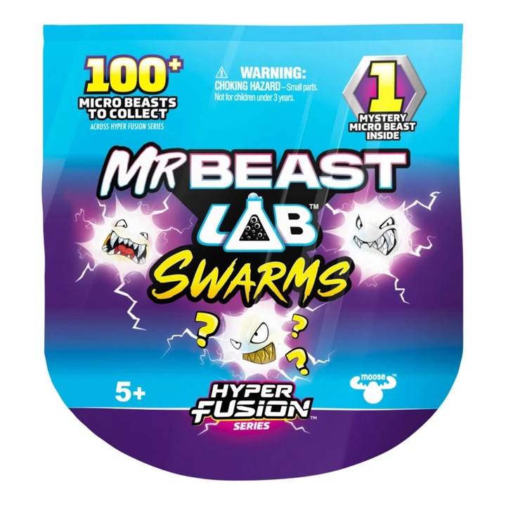 Mr Beast Lab Fusion figura, szett, 2.5cm magas, többszínű