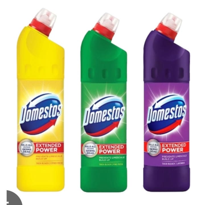 Set curățenie toaletă Domestos, gel, 3 x 750 ml, pin, citrus, lavandă