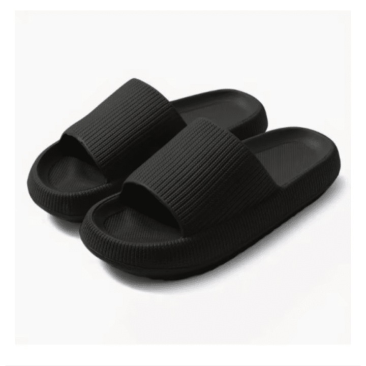 Slapi negri Tea Sports din spuma EVA, ultra ușori, confortabili, mărime 42 EU