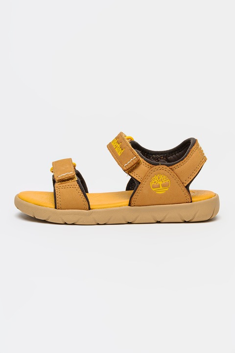 Timberland, Perkins Row tépőzáras nyersbőr szandál, Karamellbarna