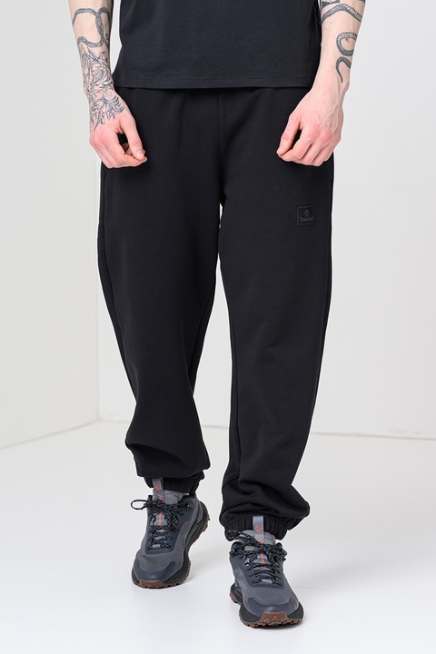 Timberland, Pantaloni de trening relaxed fit Silicon Badge, Negru