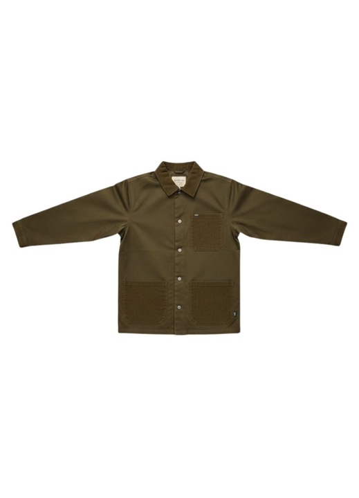 Geaca barbati Brixton Survey X, kaki, bumbac si elastan, fara gluga, fara model, M INTL