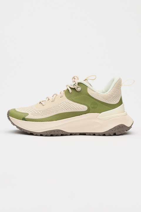 Timberland, Pantofi sport Motion Access din material textil cu talpa wedge, Verde/Alb murdar