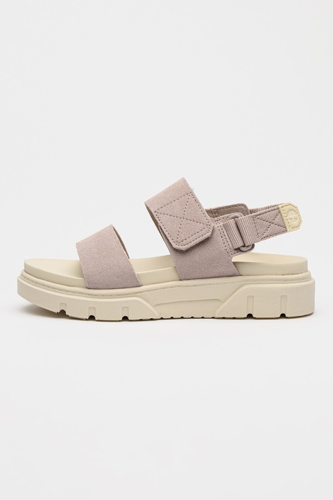 Timberland, Sandale din piele intoarsa Greyfiel, Liliac prafuit