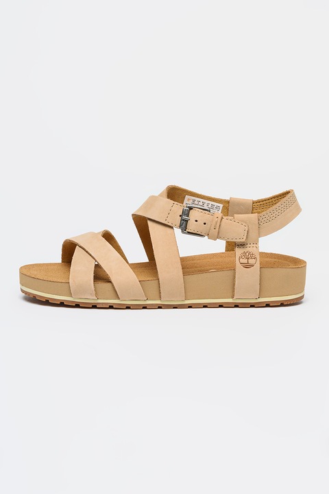 Timberland, Sandale din piele Malibu Waves, Bej