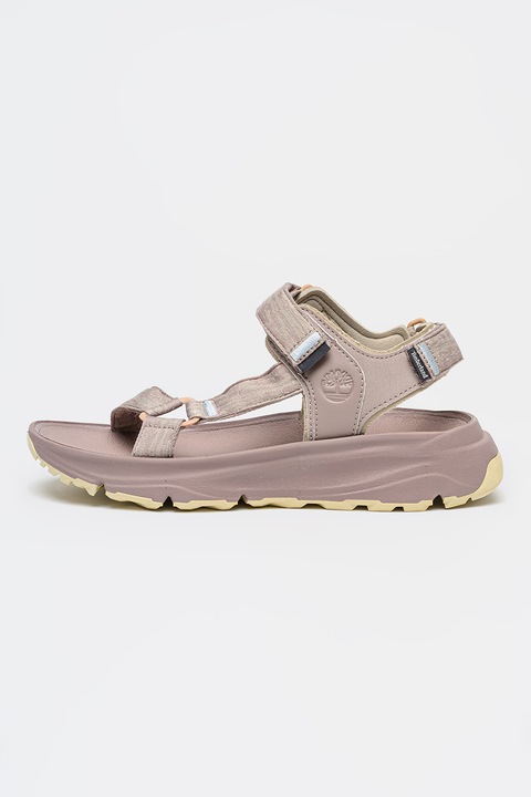 Timberland, Sandale cu inchidere velcro Motion Dune, Liliac prafuit