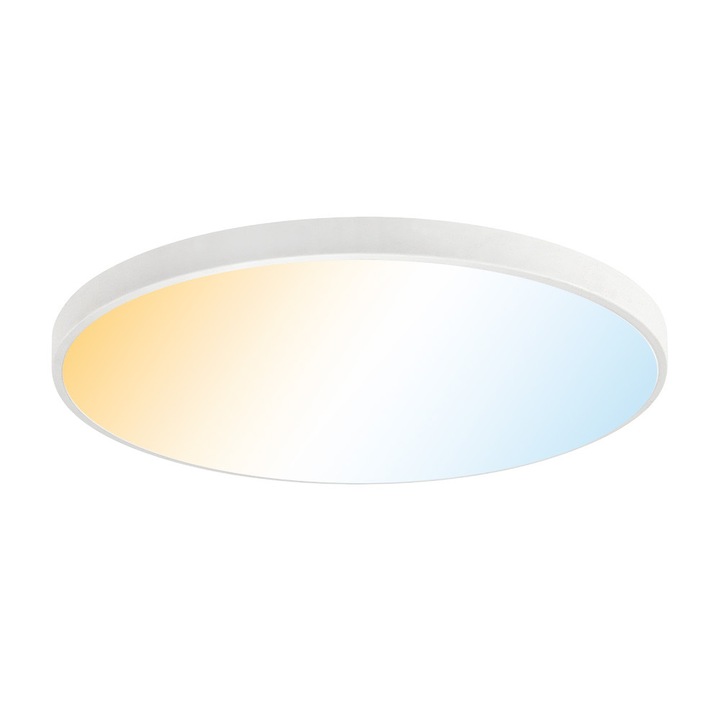 Plafon LED HAZEL 24W 1680lm 3CCT IP20 rotund alb, HOROZ