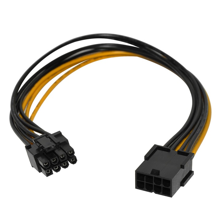 Cablu extensie PCI-E 8 pin, Makki, 30cm, 18 AWG