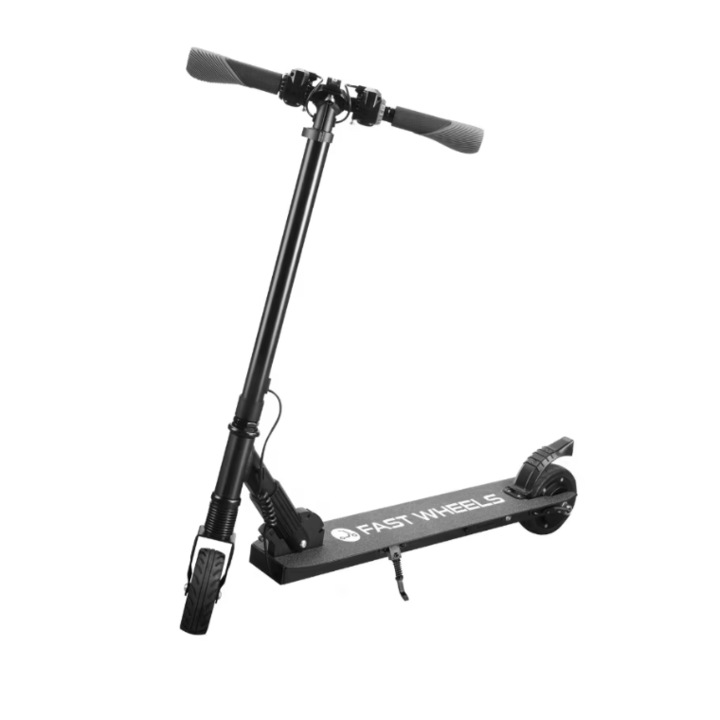 Trotinetă electrică pliabilă REBEL, 250W, 23 km/h, Negru