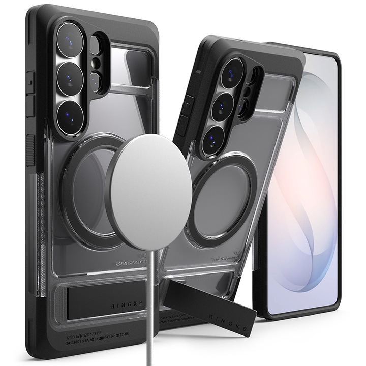 Tok Samsung Galaxy S26 Ultra - Ringke UX Magnetic - Füstös Fekete