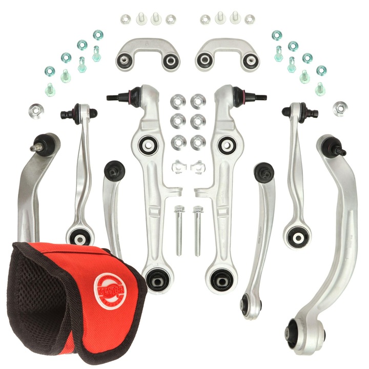 Master-Sport felfüggesztés készlet, 9 részes, Audi A4 B6/B7, 2004-2008, többszínű