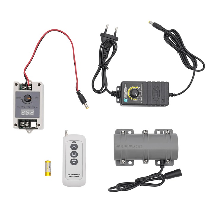 Вибрационен мотор, DC 12V, 0-3800RPM, дистанционно управление 100м, 8W, компактен дизайн