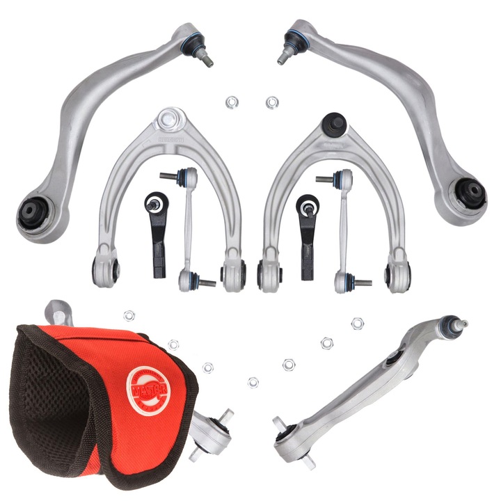 Master-Sport első felfüggesztés készlet, 8 lengőkar, 1 rúd, 1 vég, többszínű