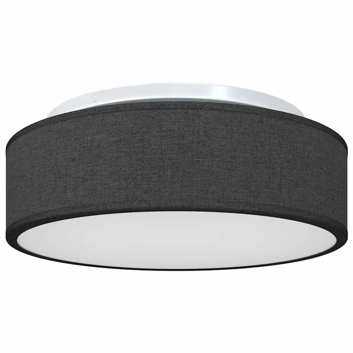 Lampa de tavan, vidaXL, negru, 38x38x13.5cm, design minimalist, utilizare interioară