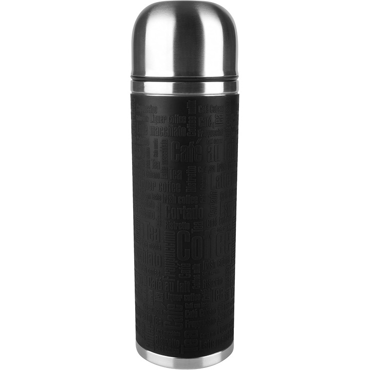 Thermos Emsa Senator 1.0L Negru - 12h Cald / 24h Rece, Etans