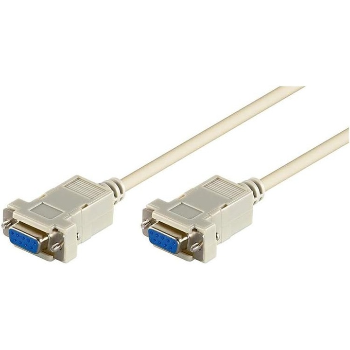 Cablu Conexiune Wentronic SUB-D 9 Pini M/M, 2m, Gri