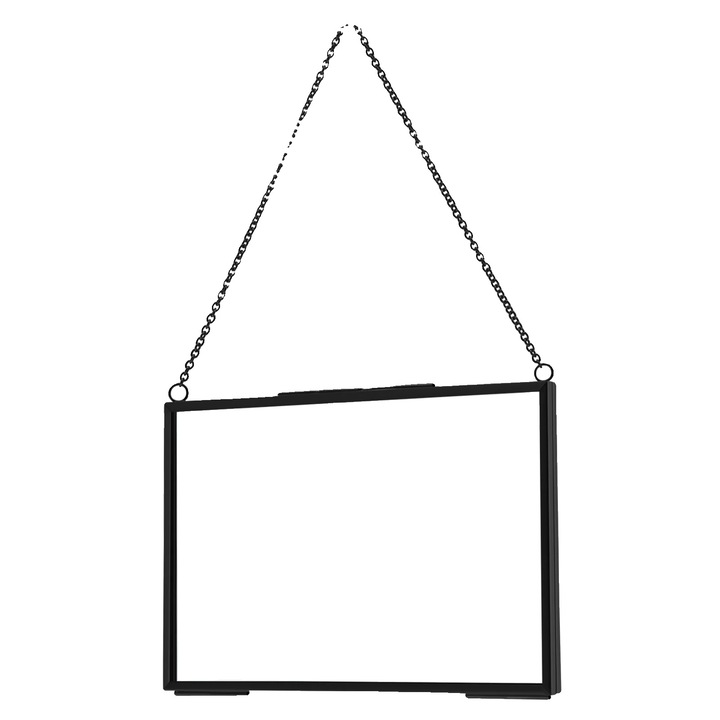 Set rame foto, design modern, negru, 15x10cm, 12 piese