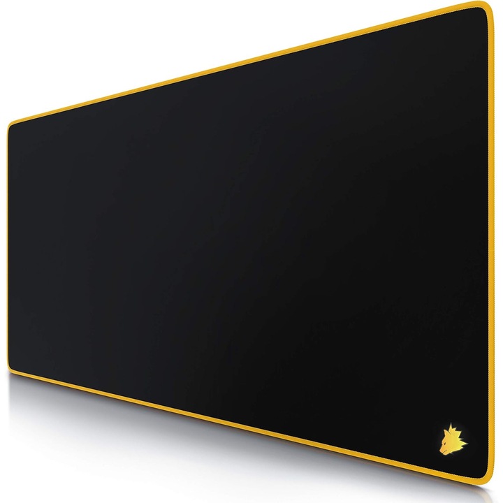 Mousepad Gaming XXL Titanwolf Speed, Negru, 900x400mm